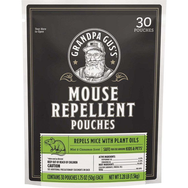 Grandpa Gus's Granular All Natural Mouse Repellent Pouch (30-Pack) GPP-30-6