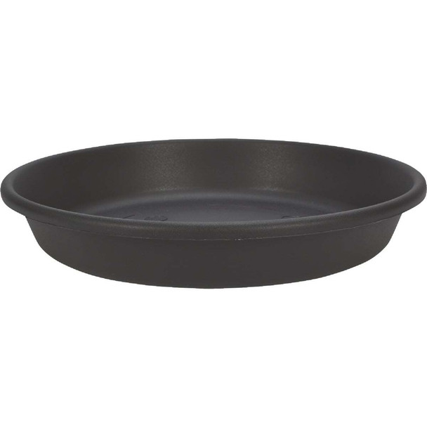 HC Companies 8 In. Black Classic Saucer PCS08005G18