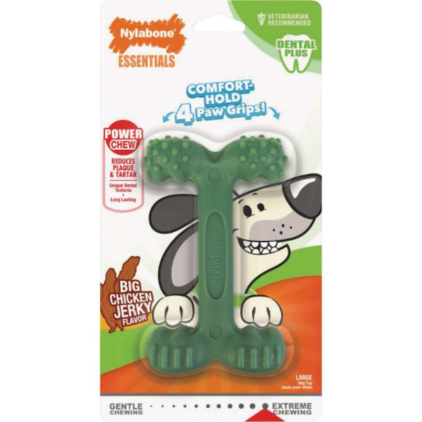 Nylabone Power Chew Comfort-Hold Large Chicken Jerky Dental Chew Toy NEHB004WR