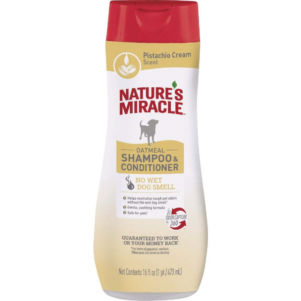 Nature's Miracle 16 Oz. Oatmeal Dog Shampoo & Conditioner P-58412