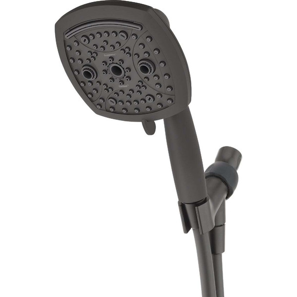 Oxygenics Contour 9-Spray 1.8 GPM Handheld Showerhead, Matte Black 87078