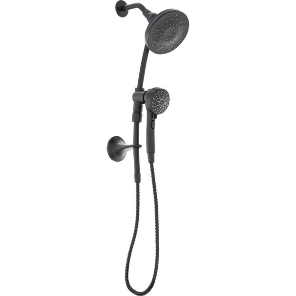 Moen 6-Function Matte Black 6-1/2 In. Dia. Spray Head Hand Shower 28501EPBL