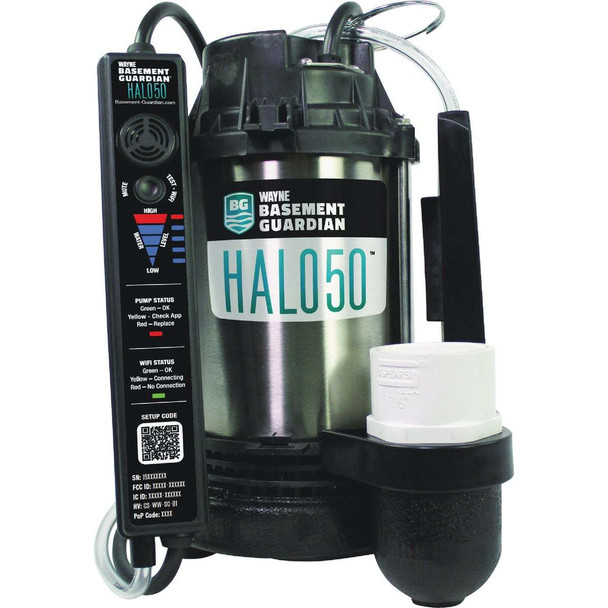 Wayne Basement Guardian HALO 1/2 HP 120V Smart Sump Pump HALO50