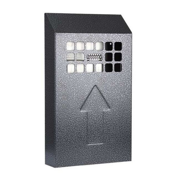 No Butts Bin Co Cigarette Receptacle, Black, 0.5 gal NBB04