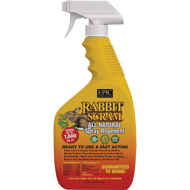 Rabbit Scram 32 Oz. Ready To Use Trigger Spray Rabbit Repellent 9002