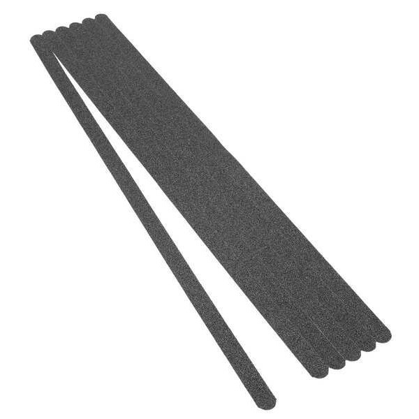 Anti-Slip Tread Plastic 60 Grit Size, Black, 3/4" W x 2 ft. L, 28 mil Thick