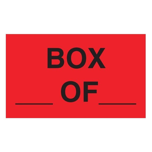 Tapecase 3" x 5" Adhesive Back Shipping Labels, Box _ of _, Pk500 16U794