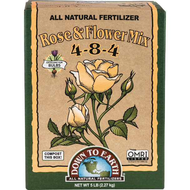 Down To Earth 5 Lb. 4-8-4 Rose & Flower Mix DTE07820