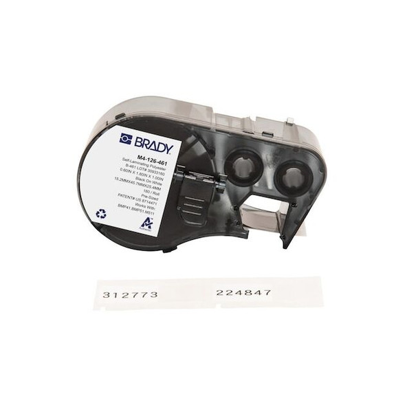 Brady Label/RibbonCartridge,White,1-51/64inW M4-126-461