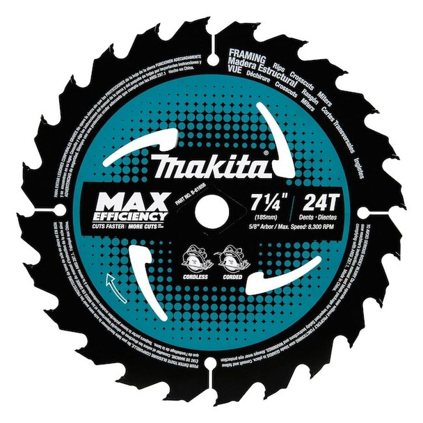 Makita 7-1/4" 24T Carbide-Tipped Circular Saw Blade B-61656