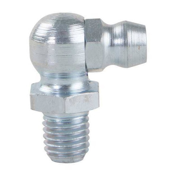 Westward Grease Fitting,45 Deg.,Stl,53/64" L,PK10 52NZ54