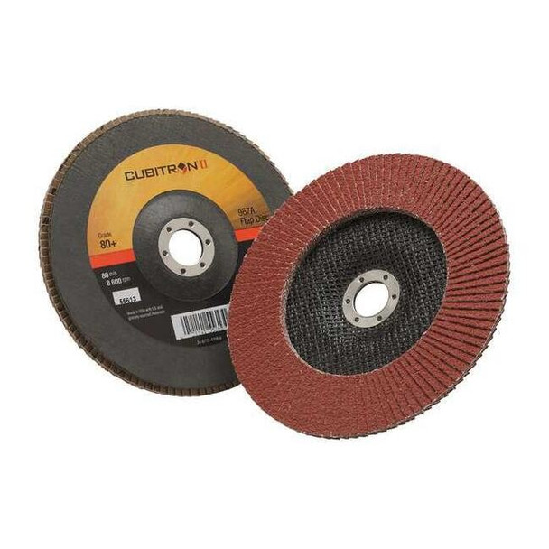 3m Cubitron Flap Disc,T27,7in. x 7/8in.,80 60440273484