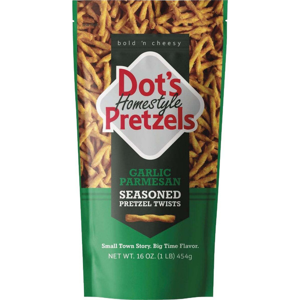 Dot's 16 Oz. Parmesan Garlic Pretzels 71985 Pack of 10