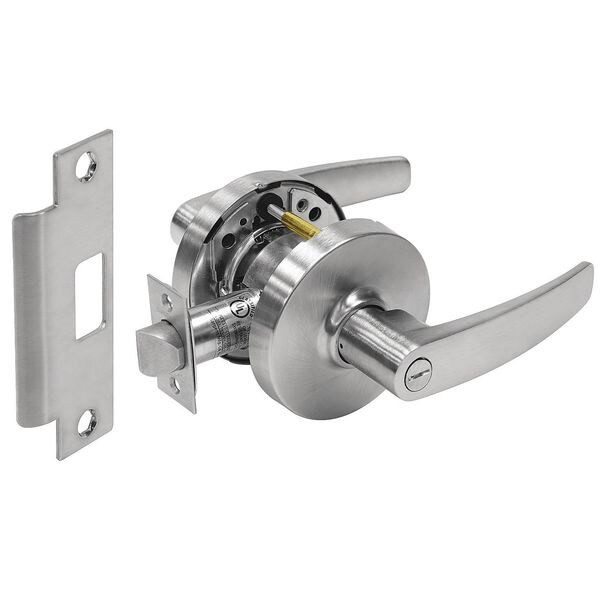 Sargent Lever Lockset, Mechanical, Privacy, Grade 1 10XU65 LB 26D