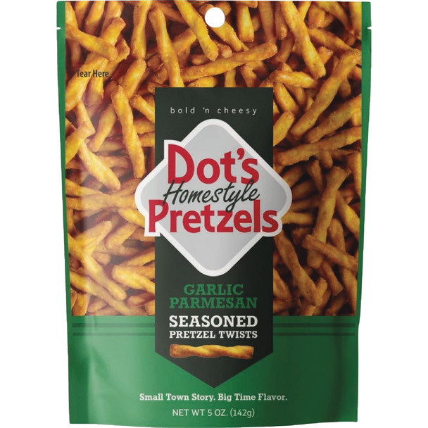 Dot's 5 Oz. Parmesan Garlic Pretzels 71972 Pack of 10