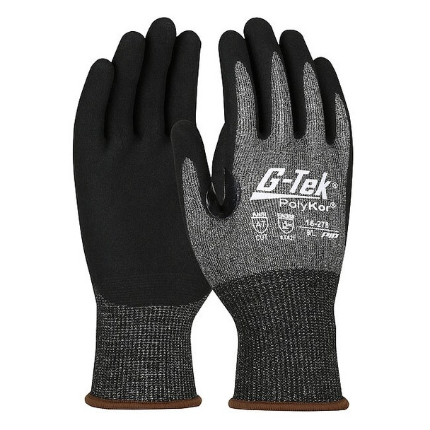 Cut Resistant Glove, Cut Level A7 ,Nitrile ,MicroSurface ,2XL 12 PK