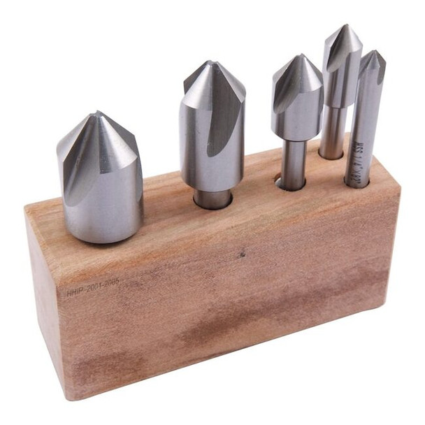 Hhip 5 Piece 82 Degree 1/4-1" High Speed Steel Countersink Set 2001-2005