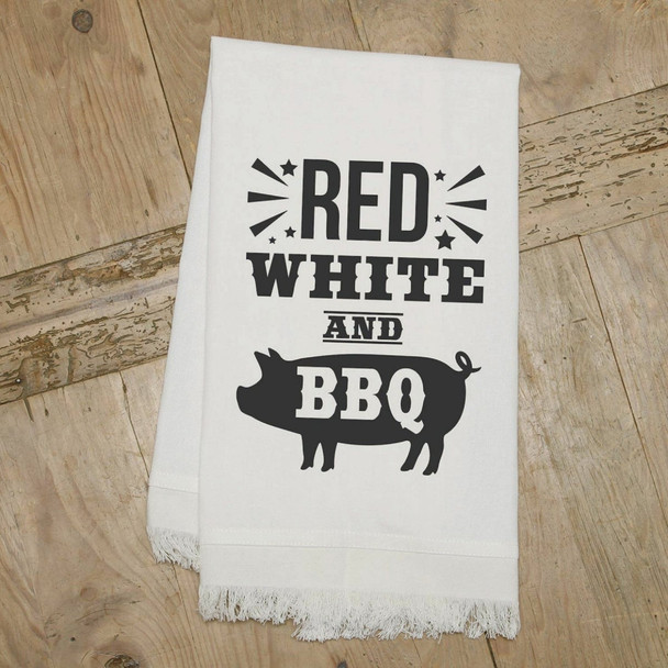 Second Nature Red, White & BBQ Kitchen Towel MSTWLNR063 Pack of 6