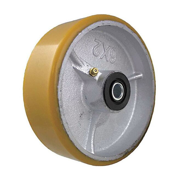 Manufacturer Varies Caster Wheel,6"dia,2,000 lb,Yellow P-UY-060X030/100R-LB