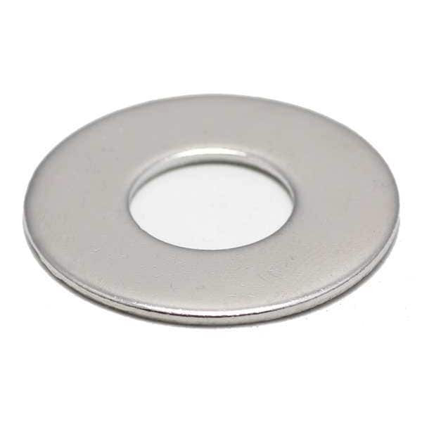 Military Flat Washer, For Screw Size 1/4" ,Stainless Steel NL-19 Finish, 50 PK