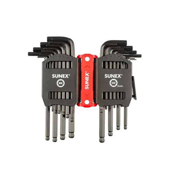SAE/Metric 26 Piece Ball End Long Arm Hex Key Set 98526BL