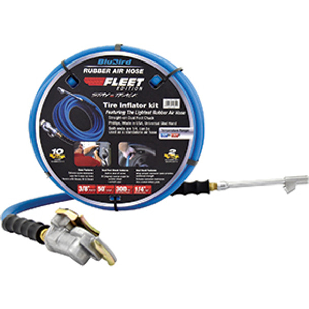 BluBird Rubber Air Hose Fleet Edition 3/8in x 50ft BBFLT3850