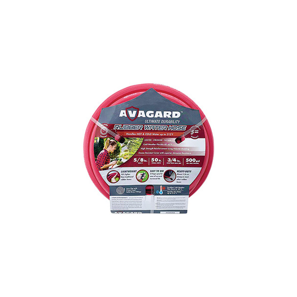 Avagard Rubber Water Hose Assembly 5/8in x 50ft AVGWORD5850