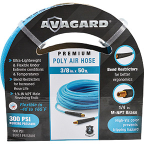 Avagard Poly Air Hose Assembly 3/8in x 50ft AVGPU3850