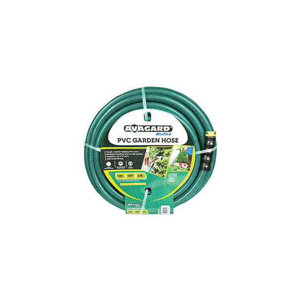 Avagard PVC Water Hose Assembly 5/8in x 100ft AVGPV58100