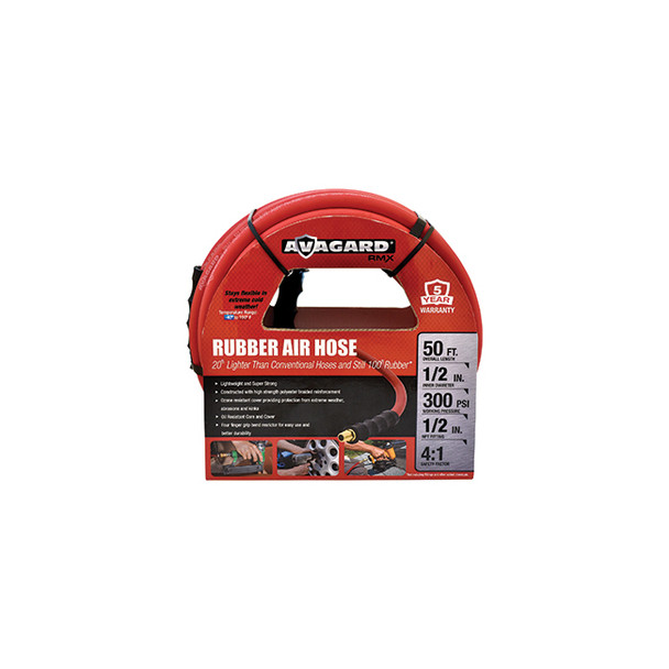Avagard 1/2in X 50ft Rubber Air Hose AVG1250