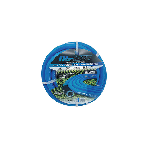 AG-Lite Rubber Water Hose Assembly 1/2in x 100ft AL12100