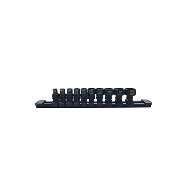 10pc 1/4" Drive Low Profile Nano Impact Sockets - SAE 78110