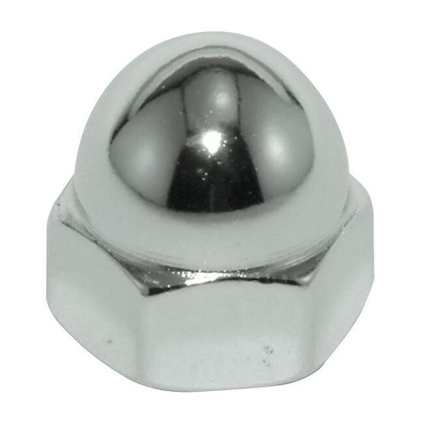 Low Crown Cap Nut, #4-40, 316 Stainless Steel, Plain, 1/4 in H, 10 PK