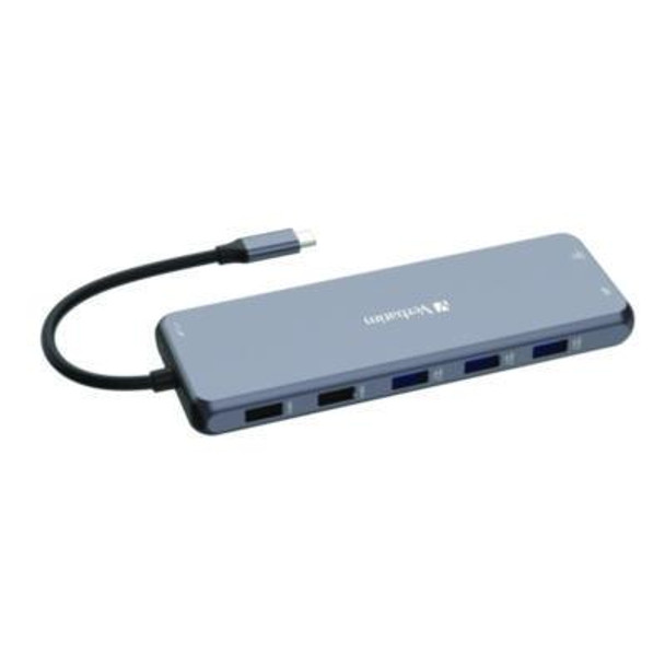 Verbatim® USB-C Pro Multiport Hub CMH 13Port, Gray 32153