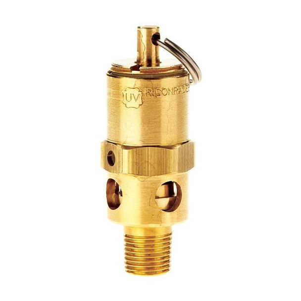 Conrader Safety Valve,Brass Ball SRH250-1/8-CE-075