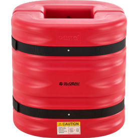 Global Industrial Column Protector 10"" Opening 24"" High Red