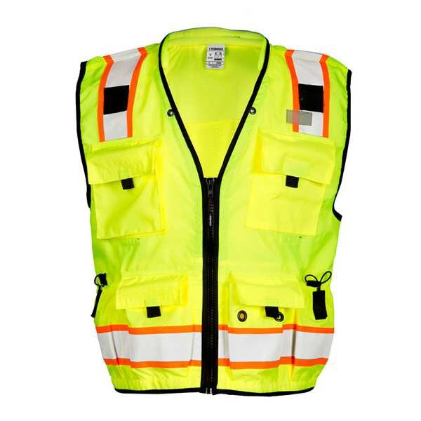 Kishigo High Visibility Vest,Class 2,2XL,Lime S5000-2X
