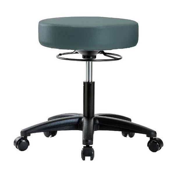 Manufacturer Varies Desk Stool,Vinyl,Casters,Blu BR-VDHSO-RG-RC-8546