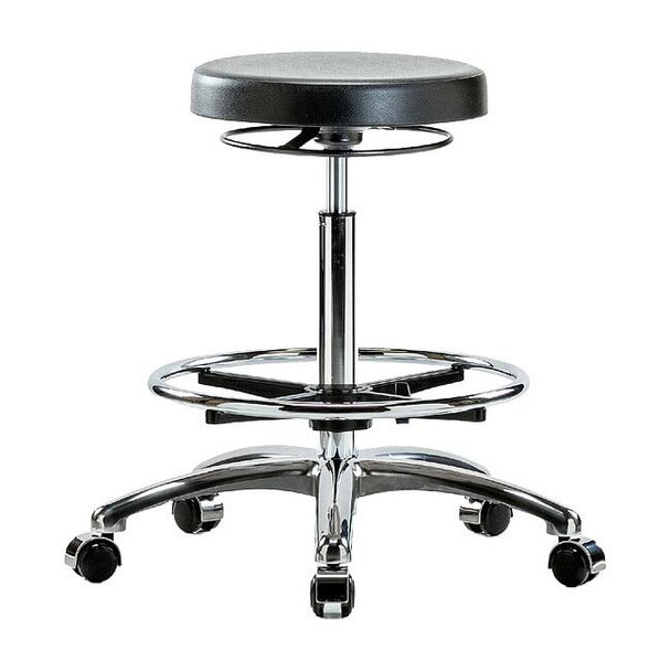 Poly Hi Bench Stool,Chrm CF Casters,CL10