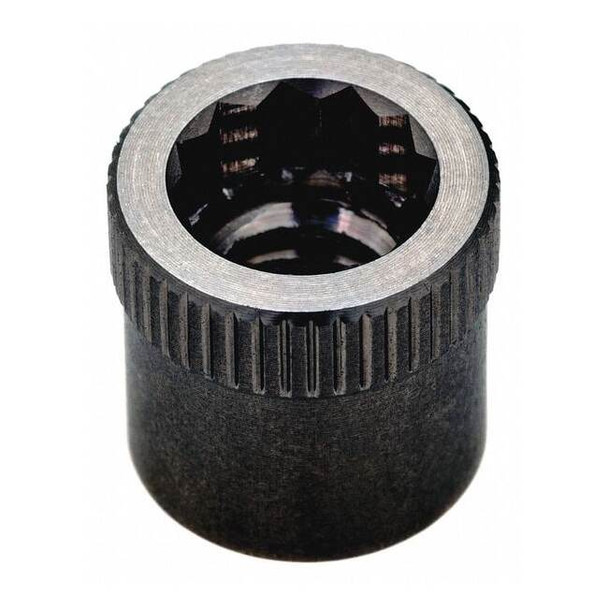 Ampg Nut Insert, 1/2"-13 Thrd Sz, 27/32 in L, Round, Steel, Black Oxide Z1978