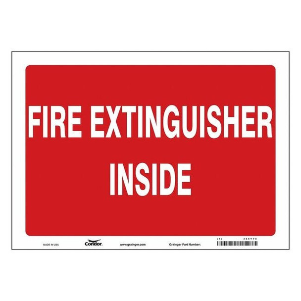 Condor Safety Sign,14" W,10" H,0.004" Thickness 469Y78