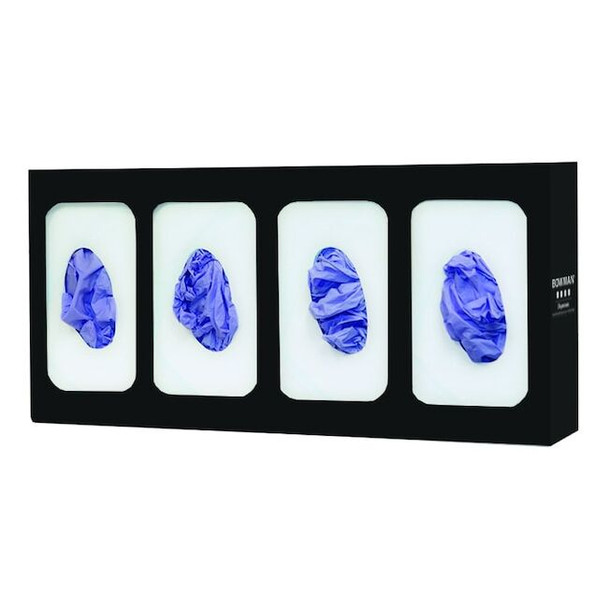 Bowman Dispensers GloveDispenser,Black,WallMount,Steel GL004-0420