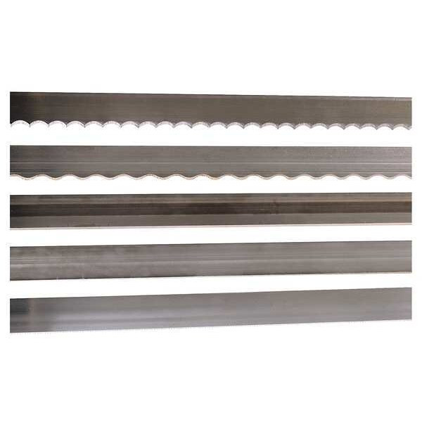 Band Saw Blade, 10 ft. 4" L, 5/8" W, 7 TPI, Carbon Steel, 0.022" Thick