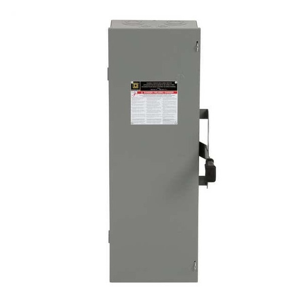 Square D Nonfusible, Safety Switch, Heavy Duty, 600 V, 3PDT DTU362