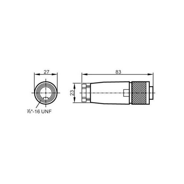 Ifm Wireable 7/8" mini connector L34115