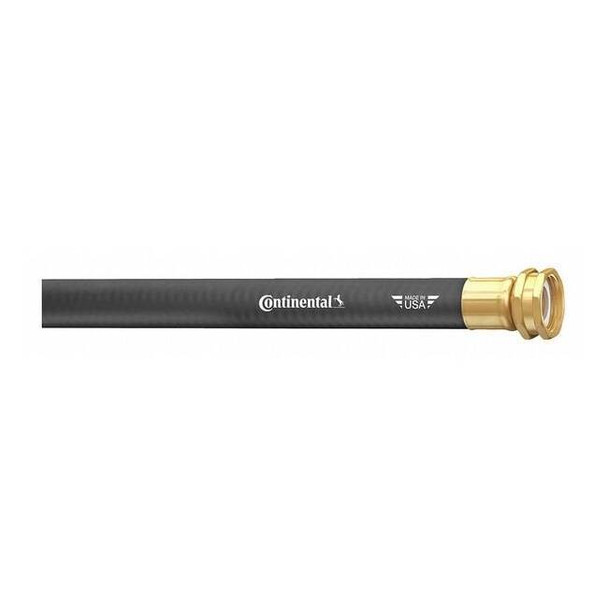 5/8 in ID x 100 ft L Garden Hose, EPDM Tube, Black, Brass x Brass Fitting