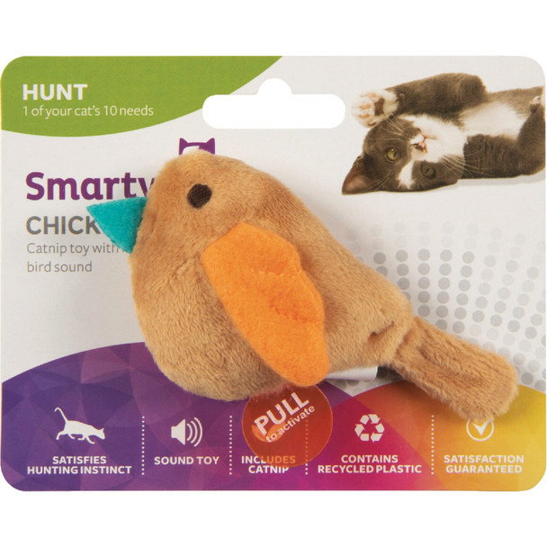 SmartyKat Chickadee Chirp Electronic Sound Catnip Cat Toy 39334-99917-024