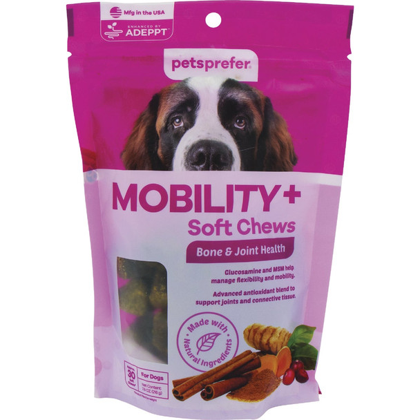 Pets Prefer Mobility+ Soft Dog Chews (30-Count) 99-150