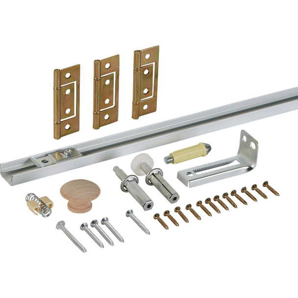 National Hardware 36 In. White Folding Door Hardware Set N343-715