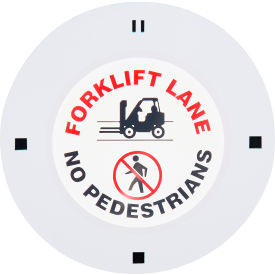 Global Industrial LED Sign Projector Lens Forklift Lane No Pedestrians